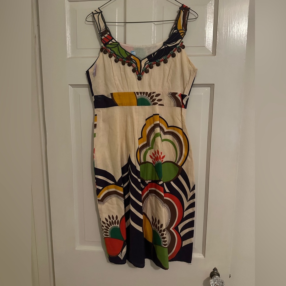 Whish Black and White Sleeveless Sundress